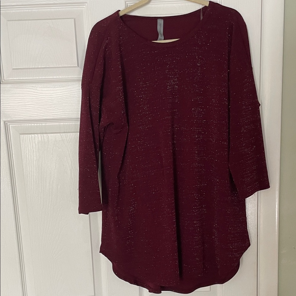 Honeyme Sparkling Burgundy Tunic